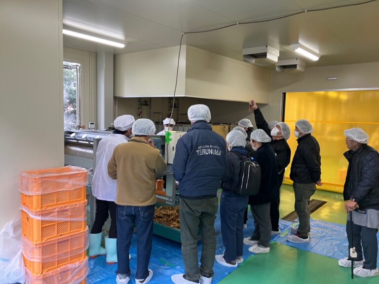 干し芋皮アップサイクル見学会