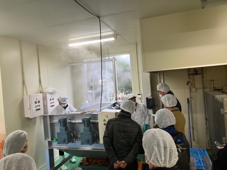 干し芋皮アップサイクル見学会